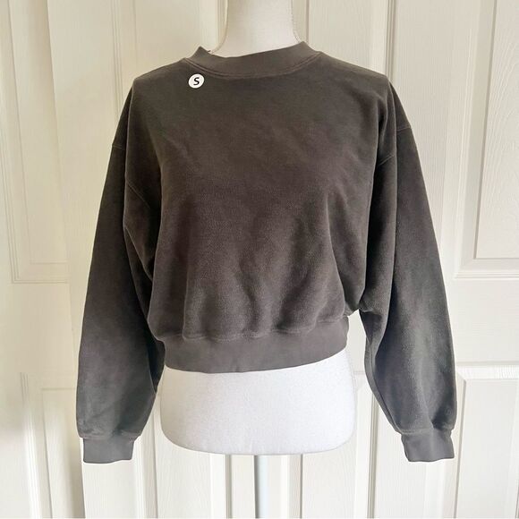 Madhappy Inside Out Cropped Sweatshirt Grey Small NEW - Picture 1 of 8